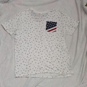 Free Planet Patriotic top size large